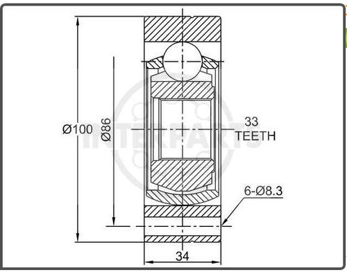 Cv joint store dimensions