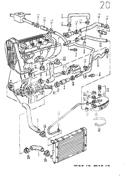 16v Cooling System Diagram For Hoses Needed Club Gti