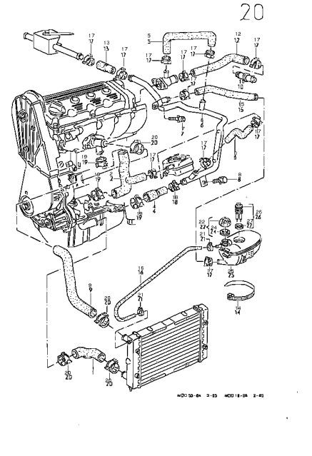 16v Cooling System Diagram For Hoses Needed Club Gti